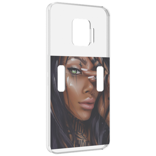 Чехол MyPads девушка-с-зелеными-глазами-яркими для ZTE Nubia Red Magic 7 Pro задняя-панель-накладка-бампер чехол mypads девушка с зелеными глазами яркими для iphone 14 pro max задняя панель накладка бампер