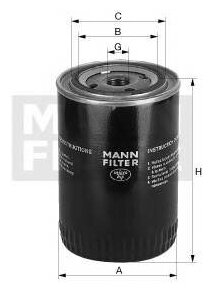 Масляный фильтр Mann-Filter W940/34
