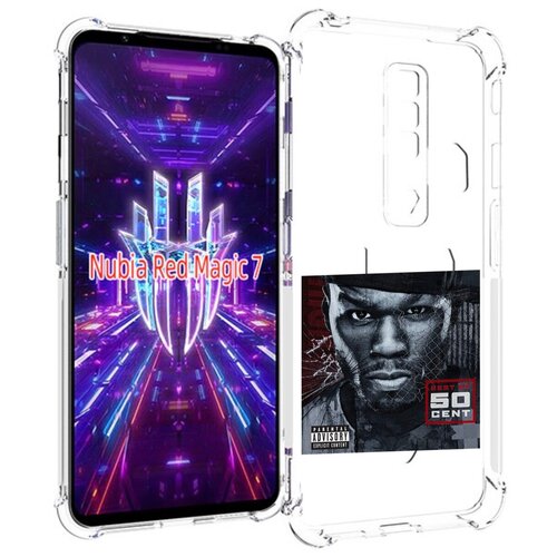 Чехол MyPads 50 Cent - Best Of для ZTE Nubia Red Magic 7 задняя-панель-накладка-бампер чехол mypads 50 cent sleek audio для zte nubia red magic 7 задняя панель накладка бампер