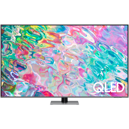 55 Телевизор Samsung QE55Q77BAT 2022, черный 55 телевизор samsung qe55q77bat 2022 qled hdr led oled quantum dot черный