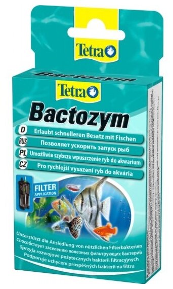 Средство Tetra Bactozym для биоактивации фильтра 10 капсул