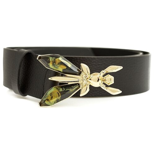 фото Ремень кожаный с оригинальной пряжкой patrizia pepe ru 85 / eu 85 / m