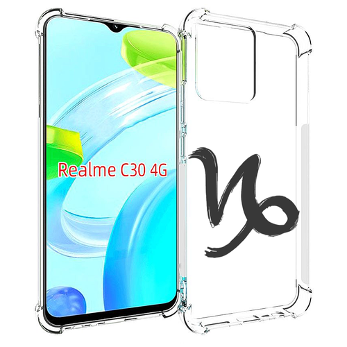 Чехол MyPads знак-зодиака-козерог-8 для Realme C30 4G / Narzo 50i Prime задняя-панель-накладка-бампер