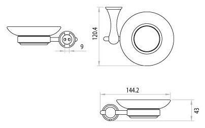 Мыльница Lemark Standard LM2143C