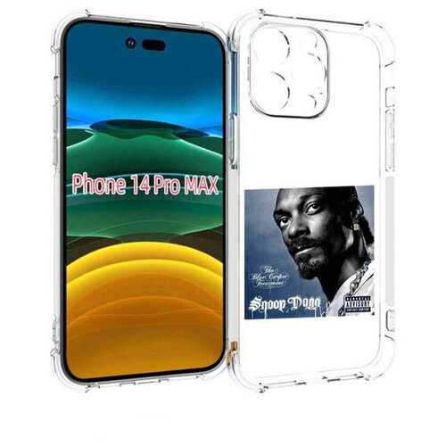 Чехол MyPads Snoop Dogg THA BLUE CARPET TREATMENT для iPhone 14 Pro Max задняя-панель-накладка-бампер