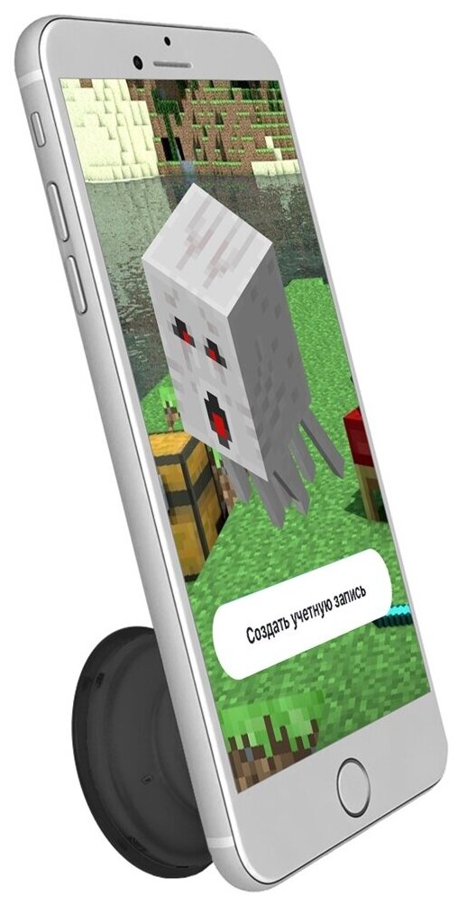 Пластмассовый держатель Krutoff для телефона Попсокет Minecraft - Гаст
