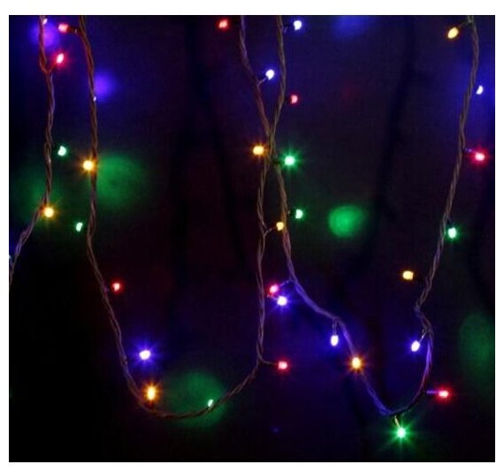 Светодиодная модульная гирлянда "Дюраплей" Neon-night 20 м, 200 светодиодов, разноцветное свечение, черный каучук, IP67