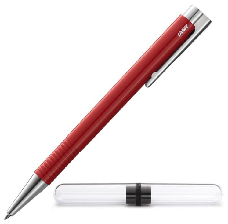 Ручка шариковая LAMY 204 logo M+, Красный, M16, 4030227 , 1 шт.