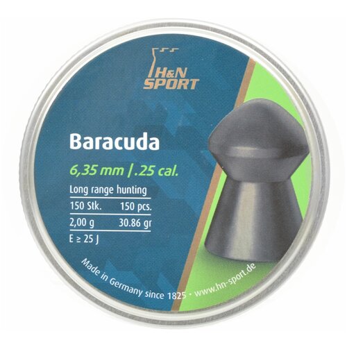 Пули H&N Baracuda 6,35 мм, 2,0 грамм, 150 штук