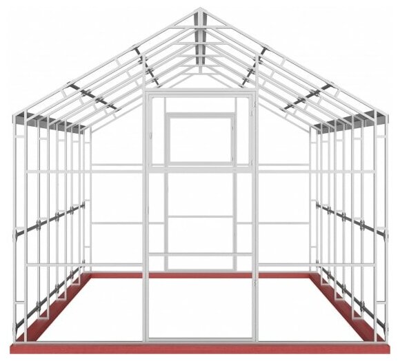 Каркас теплицы активагро.РФ Ударница англичанка ширина 3 м, размеры 400х300х250 см - фотография № 3