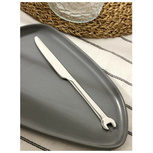 Нож столовый Magistro Workshop, h=22 см, цвет серебряный
