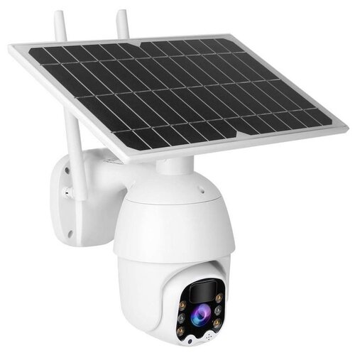 Уличная автономная поворотная 4G-камера с солнечной батареей LinkSolar 05 (4 GS) (S1866RU) (4G, двусторонняя связь, поворотный механизм)