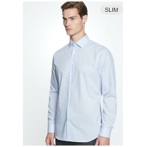 Рубашка Seidensticker, размер 37, голубой