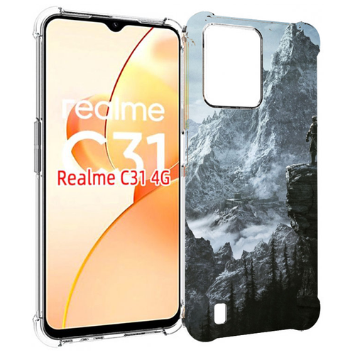 Чехол MyPads The Elder Scrolls V Skyrim для OPPO Realme C31 задняя-панель-накладка-бампер чехол mypads the elder scrolls v skyrim для oppo a96 5g reno7 lite reno 7z f12 pro 5g задняя панель накладка бампер