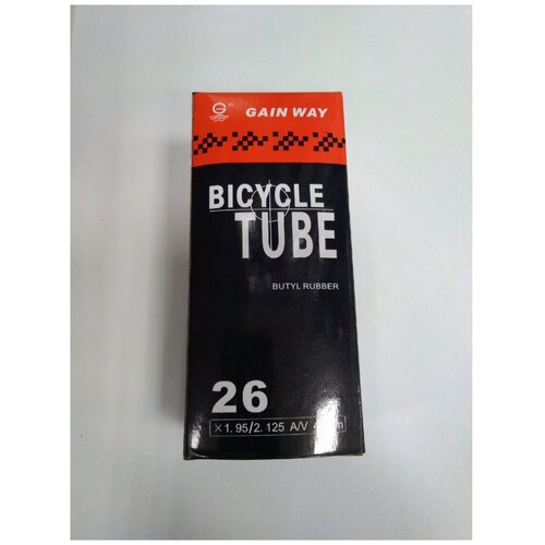 Камера велосипедная BUTYL 26х1.95/2.125 A/V ниппель 48 мм в коробке