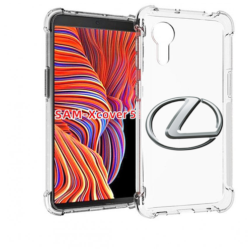 Чехол MyPads lexus-лексус-5 мужской для Samsung Galaxy Xcover 5 задняя-панель-накладка-бампер