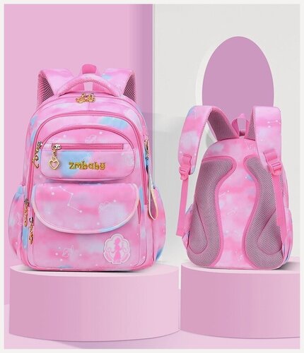 Изображение товара Рюкзак/ранец/портфель школьный для девочки первоклассника / для начальной школы , 5 отделения, 4 кармана, анатомическая ЭВА спинка