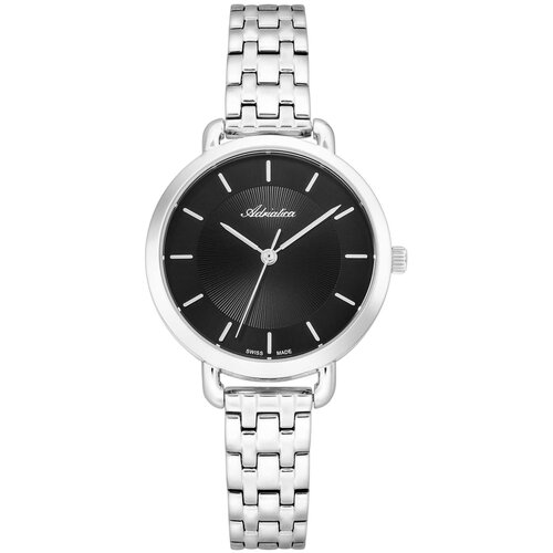 фото Наручные часы adriatica наручные часы adriatica a3766.5116q, серебряный, черный
