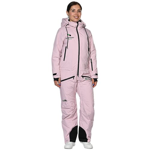 Комбинезон RAIDPOINT, зимний, силуэт полуприлегающий, карман для ски-пасса, водонепроницаемый, размер 48, розовый