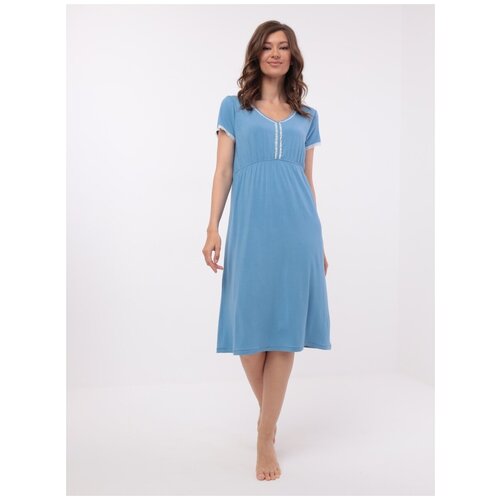 Сорочка Luisa Moretti, размер 48/50, голубой платье piero moretti 54ycarmen542 01