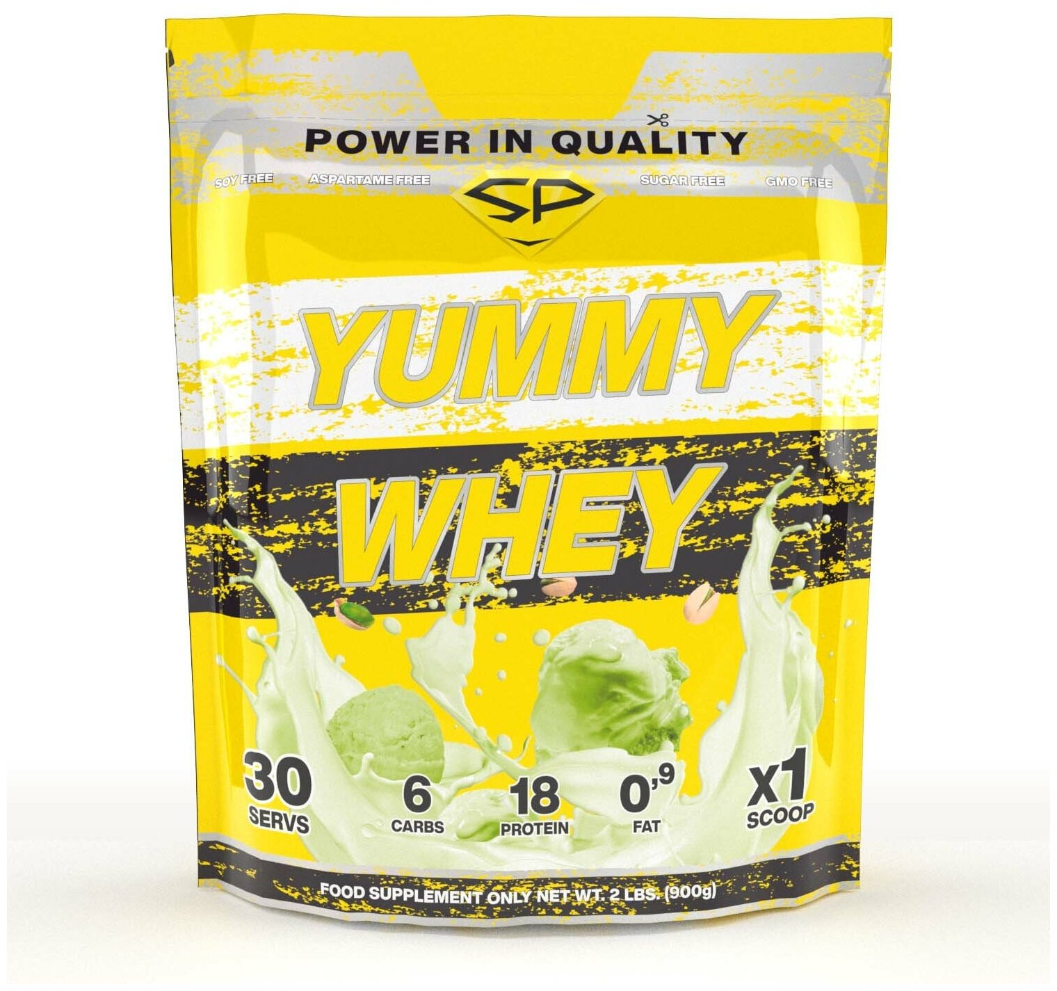 STEEL POWER Yummy Whey (900 грамм) (Фисташка)