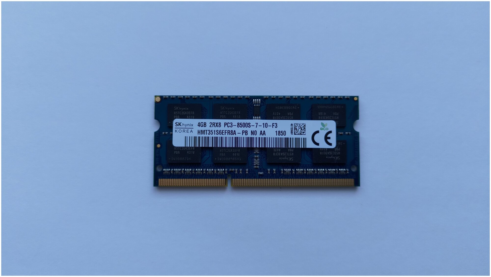 Оперативная память Hynix DDR3 4Gb 1066 Mhz HMT351S6EFR8AA-PB So-Dimm PC3-8500