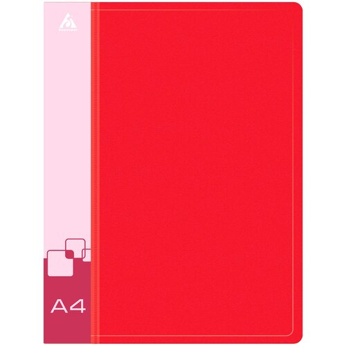 Набор из 30 штук Папка с металлическим зажимом Бюрократ -PZ07CRED A4 пластик 0.7мм внутренний и торцовый карман красный
