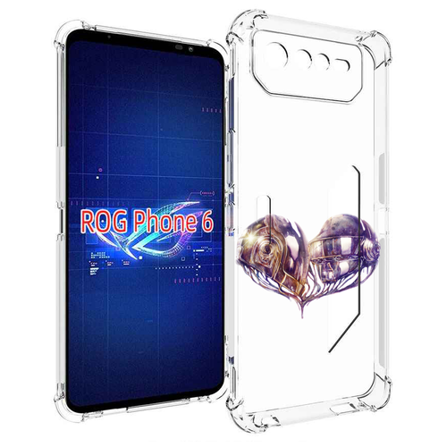 Чехол MyPads сердце абстракция для Asus ROG Phone 6 задняя-панель-накладка-бампер чехол mypads дедпул в сердце для asus rog phone 6 pro задняя панель накладка бампер