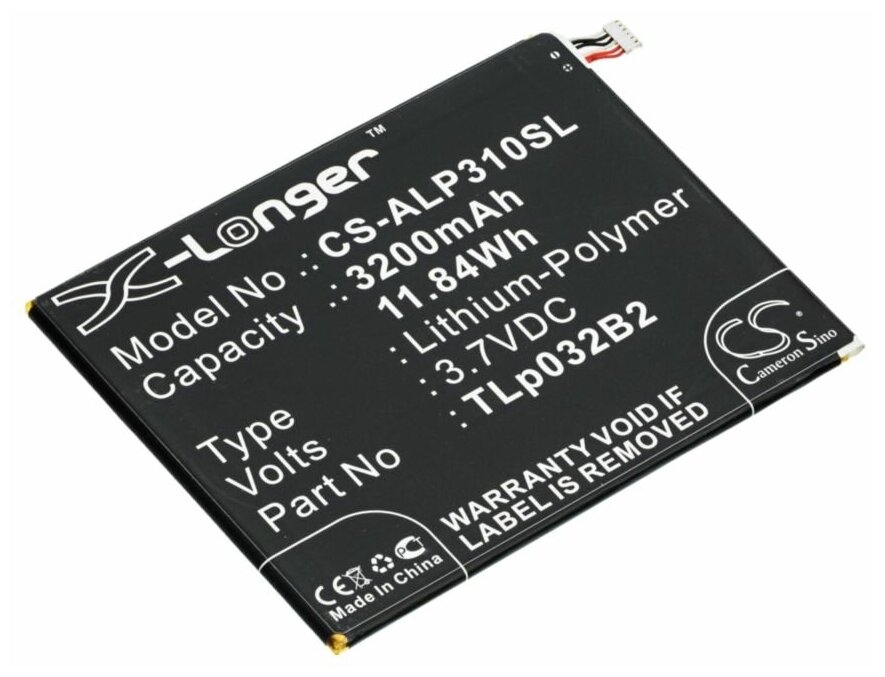 Аккумуляторная батарея для планшетов Alcatel OneTouch POP 7 P310A (TLp032B2)