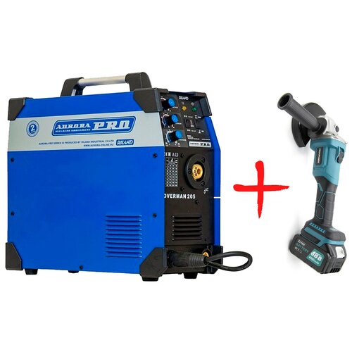 Сварочный аппарат инверторного типа Aurora OVERMAN 205 Аккумуляторная болгарка УШМ ProfiPower 18B MK DGA-18V 3590000₽