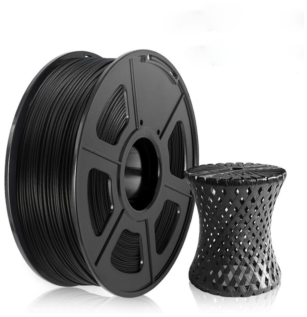 ABS пластик для 3D принтера Geekfilament 1.75мм, 1 кг черный (Anthracite), филамент, АБС пластик