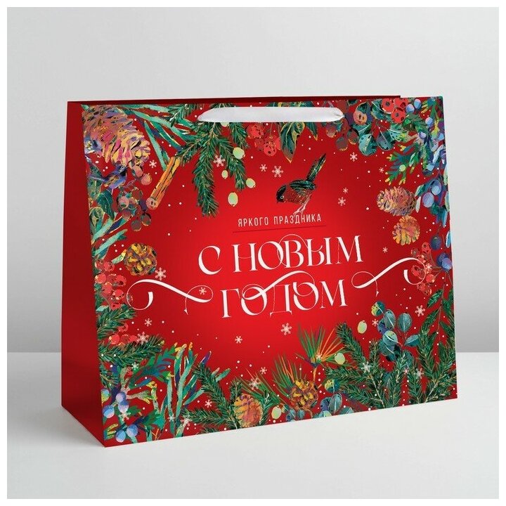 Пакет ламинированный горизонтальный "Новогодняя сказка" XL 49 x 40 x 19 см