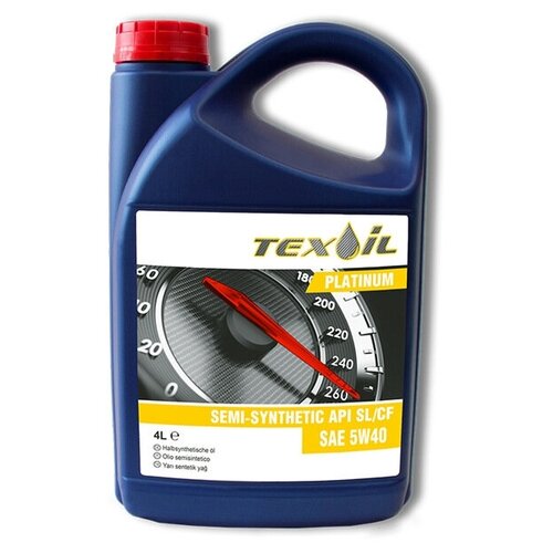 Масло моторное SAE 5W40 API SL/CF PLATINUM Tex-Oil (канистра 4л)