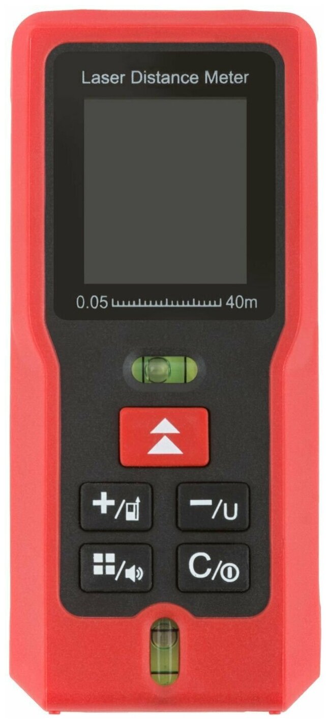 Дальномер лазерный, расчет площади/объема, LCD дисплей, диапазон 40 м