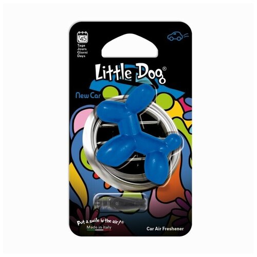 Ароматизатор для автомобиля в дефлектор собачка песик Little Dog New Car, Новая машина