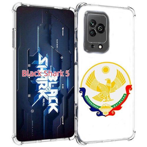 Чехол MyPads герб-дагестан-махачкала для Xiaomi Black Shark 5 задняя-панель-накладка-бампер