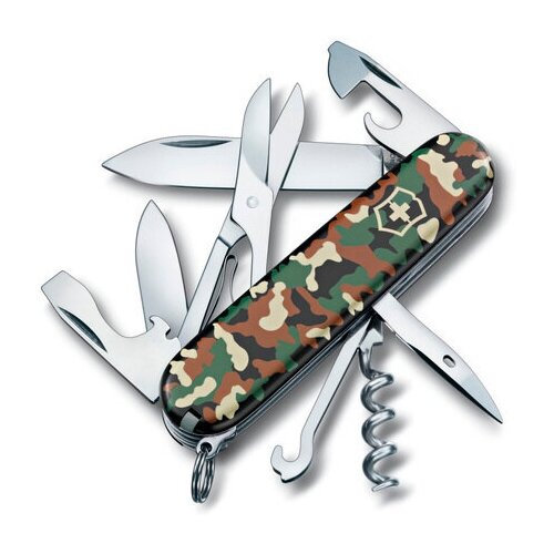 Нож Victorinox Climber, 91 мм, 14 функций, камуфляж выпечка и приготовление victorinox нож консервный