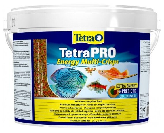 Корм для рыб Tetra основной энергетический Pro Energy 10л чипсы