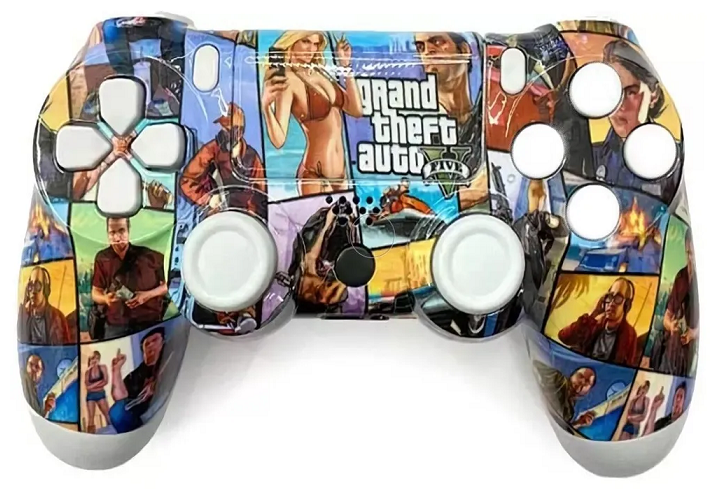 Геймпад/Джойстик/Контроллер беспроводной для консоли/приставки PS4 Bluetooth Grand Theft Auto