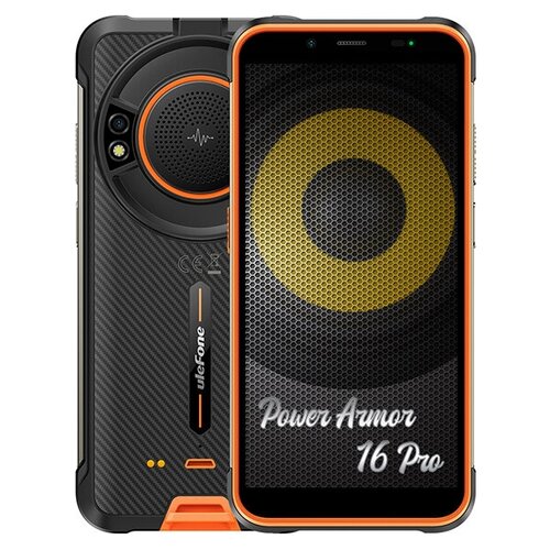 Смартфон Ulefone Power Armor 16 Pro 4/64 ГБ Global, Dual nano SIM, оранжевый смартфон ulefone armor x12 pro 4 64 гб dual nano sim orange