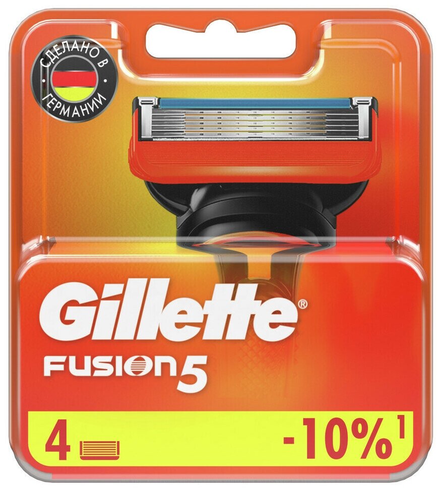 Сменные кассеты Gillette Fusion5, 4 шт