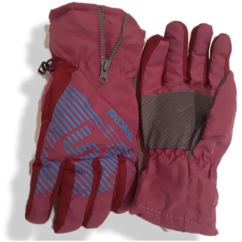 фото Перчатки cast-tex зимние, размер 16(7-9лет), бордовый