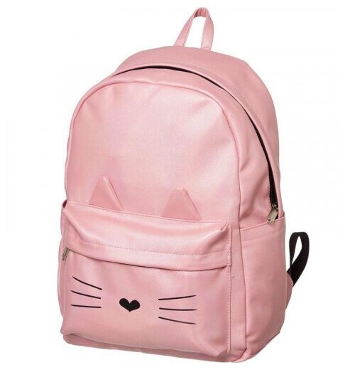 Рюкзак №1SCHOOL 1471171 Kitty экокожа розовый