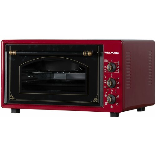 Мини-печь WILLMARK WOF-485RG темно-красный ретро 713000₽