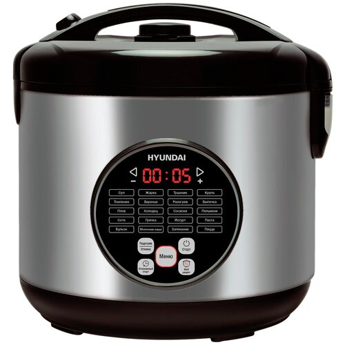 Мультиварка Hyundai HYMC-1615 5л 900Вт серебристыйчерный 580000₽