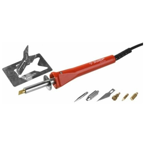 ЗУБР Паяльник ЗУБР Мастер 220 В 30 Вт с набором насадок 5 шт 133700₽