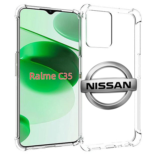 Чехол MyPads nissan-ниссан-3 мужской для Realme C35 / Narzo 50A Prime задняя-панель-накладка-бампер