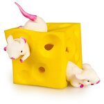 Игрушка-тянучка антистресс Мышки и сыр, Поймай мышонка, мелкая моторика, развитие речи S+S Toys - изображение