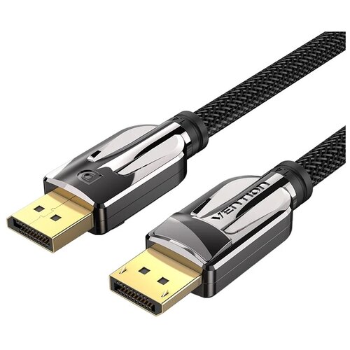 Кабель Vention DisplayPort - DisplayPort (DisplayPort v1.4 20M/20M), 1 м, 1 шт., черный кабель telecom mini displayport displayport ta682 1 8m 1 8 м 1 шт черный