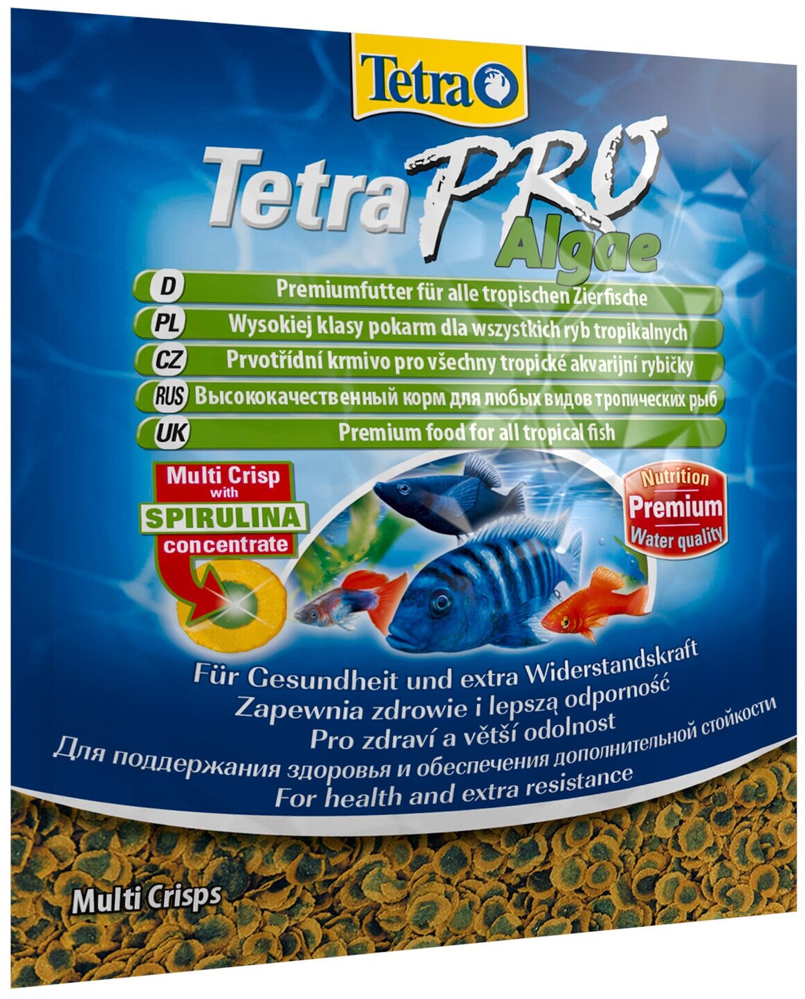 Сухой корм для рыб ракообразных Tetra TetraPro Algae